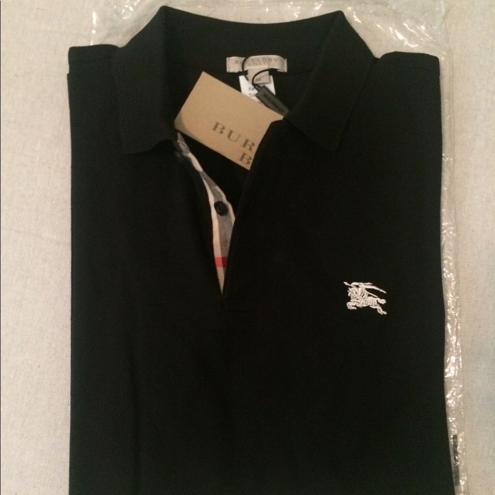 Burberry Long Sleeve Polo Shirt